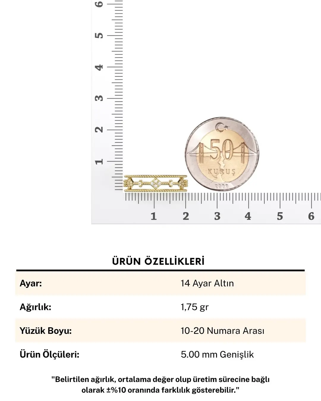 Novera Tamtur Alyans 14 Ayar Altın Yüzük