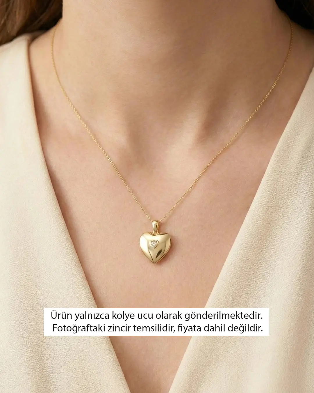 Kalbimin Sahibi İsimli 14 Ayar Altın Kolye Ucu